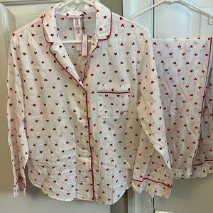 Victoria's Secret Valentine's heart pajamas